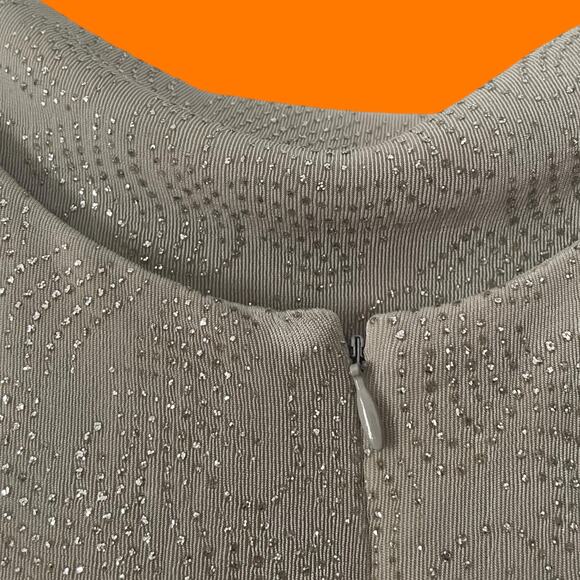 90's vintage slinky cowl neck glittery formal prom evening dress Size 8 - Picture 8 of 10